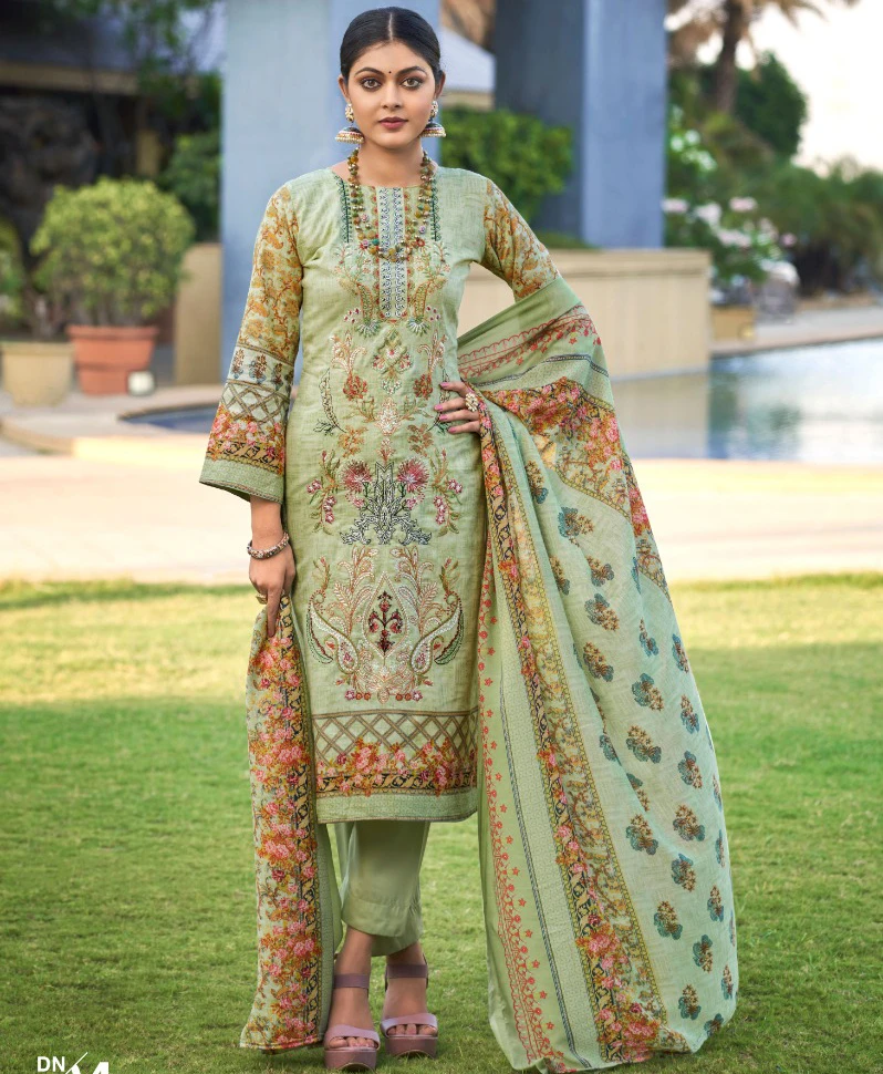 Levisha Jashn E Noor Cemric Cotton Digital Wholesale Fancy Salwar Suit Catalog — Wholesale Salwar Suits, Levisha wholesale from Surat — view 5